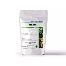 Bag of MET Zone bio-pesticide product against banana weevils.